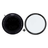H&Y Black Mist 1/4 Magnetic Clip-on Filter with REVORING VND&CPL Bundles (46-62mm and 67-82mm)