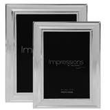 Impressions Silver Plated Frame With Beaded Edge