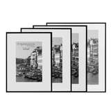 Matt Black Photo Frames | Internal Crisp White Mount | Multiple Sizes Available