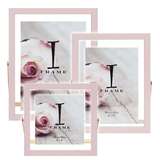 Light Pink and Gold Photo Frame on Stand Collection