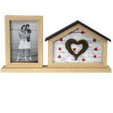 ZEP Casa 2Q Multi Photo Frame - Wood - Holds 2 Photos - Overall Size 37x19cm